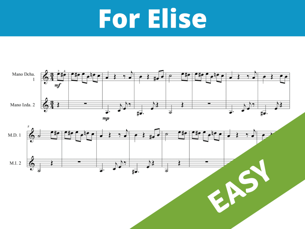 easy piano song sheet music