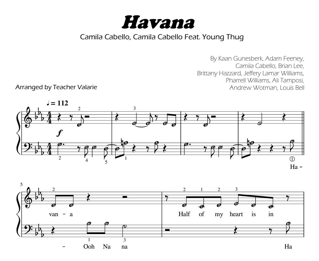 5 In Bundle Piano Sheets Easy Piano Pop Songs Perfect Shape Of You Memories Havana Dance Monkey With Note Names Etsy 5 In Bundle Piano Sheets Easy Piano Pop Songs Perfect Shape Of You Memories Havana Dance Monkey With Note Names Etsy