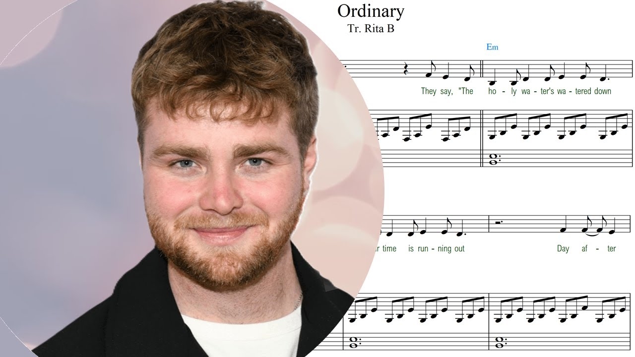 Alex Warren Ordinary Piano Sheet Music YouTube
