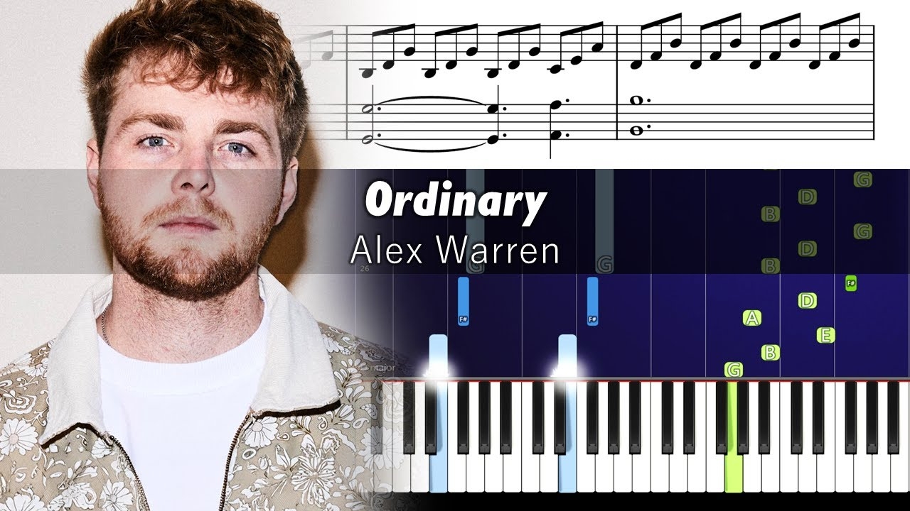 Alex Warren Ordinary Wedding Version Accurate Piano Tutorial With Sheet Music YouTube