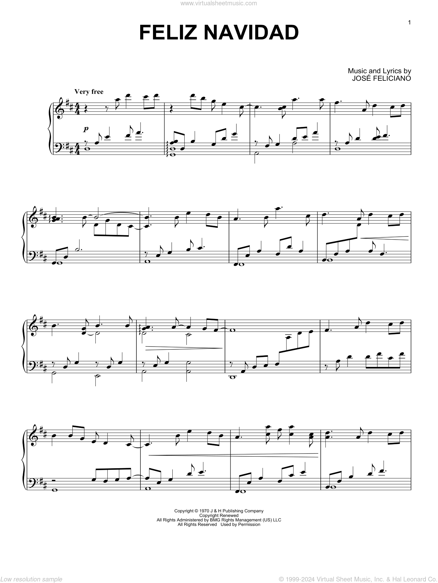 Alexis Ffrench Feliz Navidad Sheet Music For Piano Solo PDF Alexis Ffrench Feliz Navidad Sheet Music For Piano Solo PDF