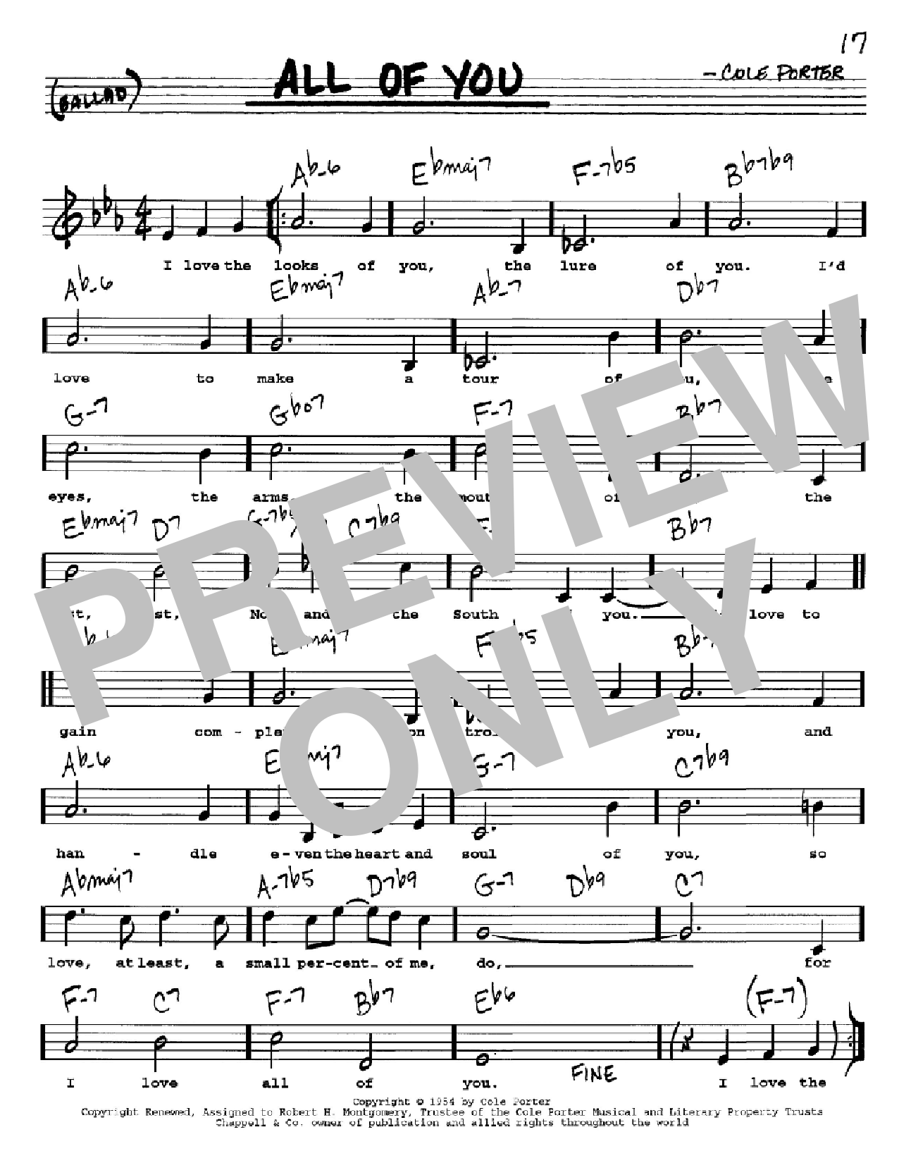 all of you piano sheet music