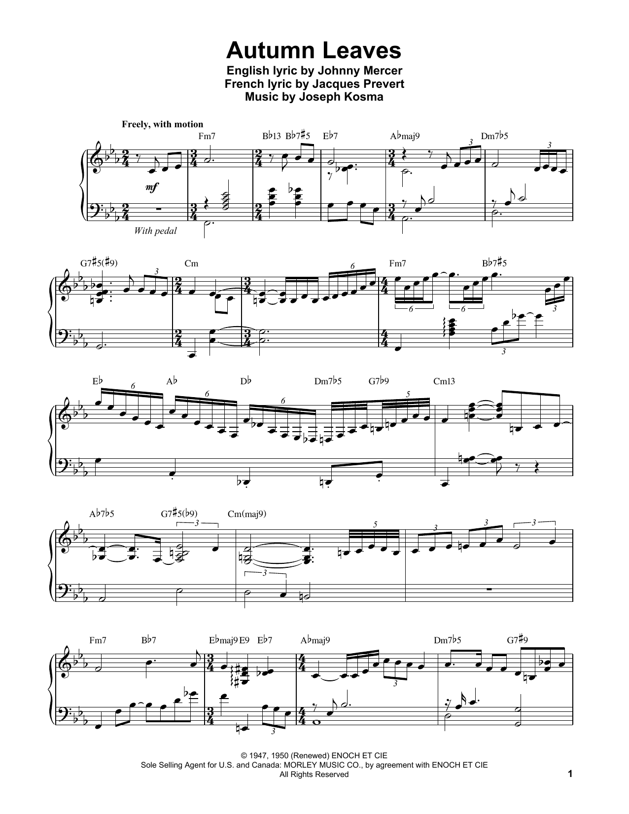 Autumn Leaves By Vince Guaraldi Sheet Music For Piano Transcription At Sheet Music Direct Autumn Leaves By Vince Guaraldi Sheet Music For Piano Transcription At Sheet Music Direct