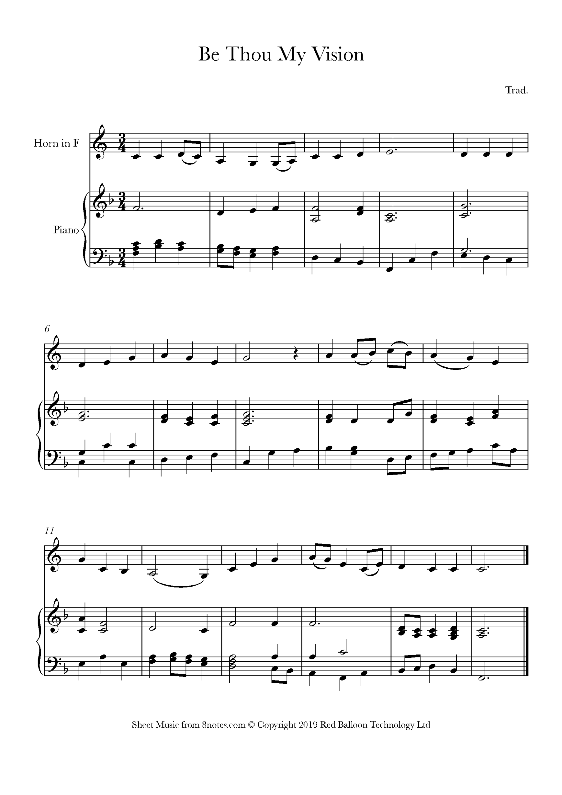 Be Thou My Vision For French Horn Free Sheet Music For French Horn 8notes Be Thou My Vision For French Horn Free Sheet Music For French Horn 8notes