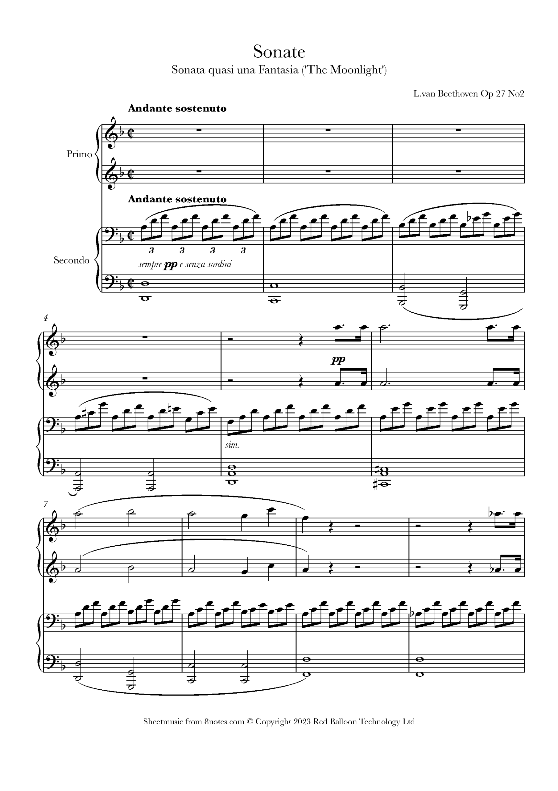 free moonlight sonata sheet music for piano free moonlight sonata sheet music for piano