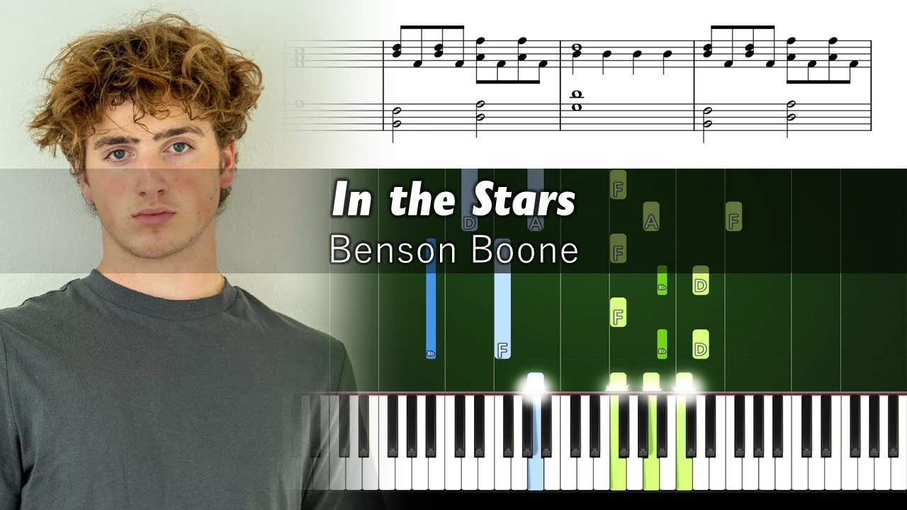 Benson Boone In The Stars Accurate Piano Tutorial With Sheet Music YouTube Benson Boone In The Stars Accurate Piano Tutorial With Sheet Music YouTube