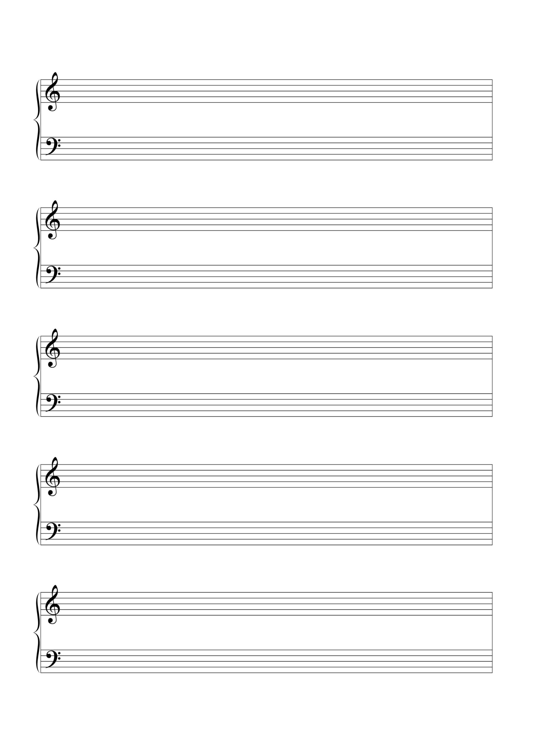Blank Piano Sheet Music FREE Download Blank Piano Sheet Music FREE Download