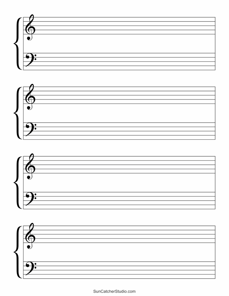 Blank Sheet Music Free Printable Staff Paper Free Printables Monograms Design Tools Patterns DIY Projects