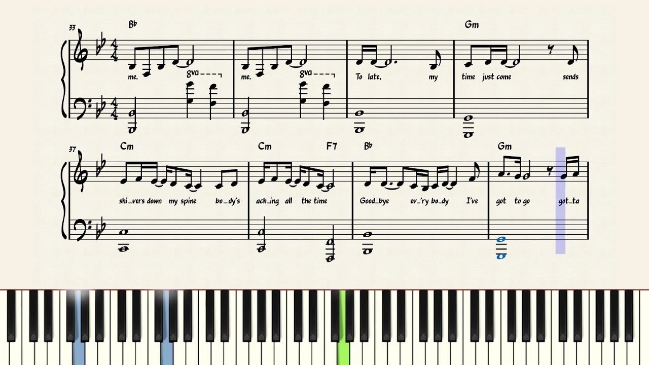 bohemian rhapsody piano cover sheet music bohemian rhapsody piano cover sheet music