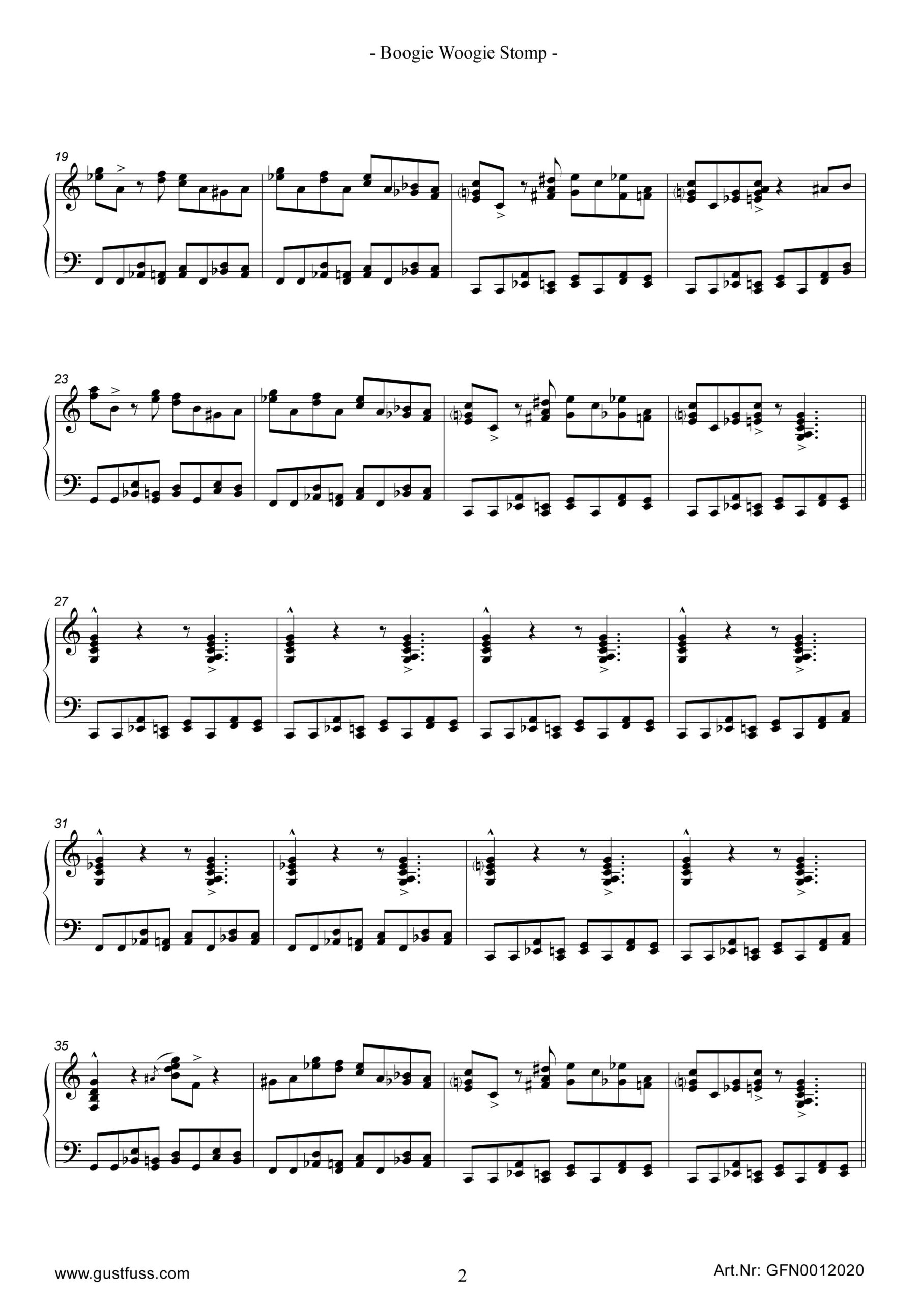 Boogie Woogie Stomp Albert Ammons Transcription Music Sheet Download Gustfuss Records Boogie Woogie Stomp Albert Ammons Transcription Music Sheet Download Gustfuss Records