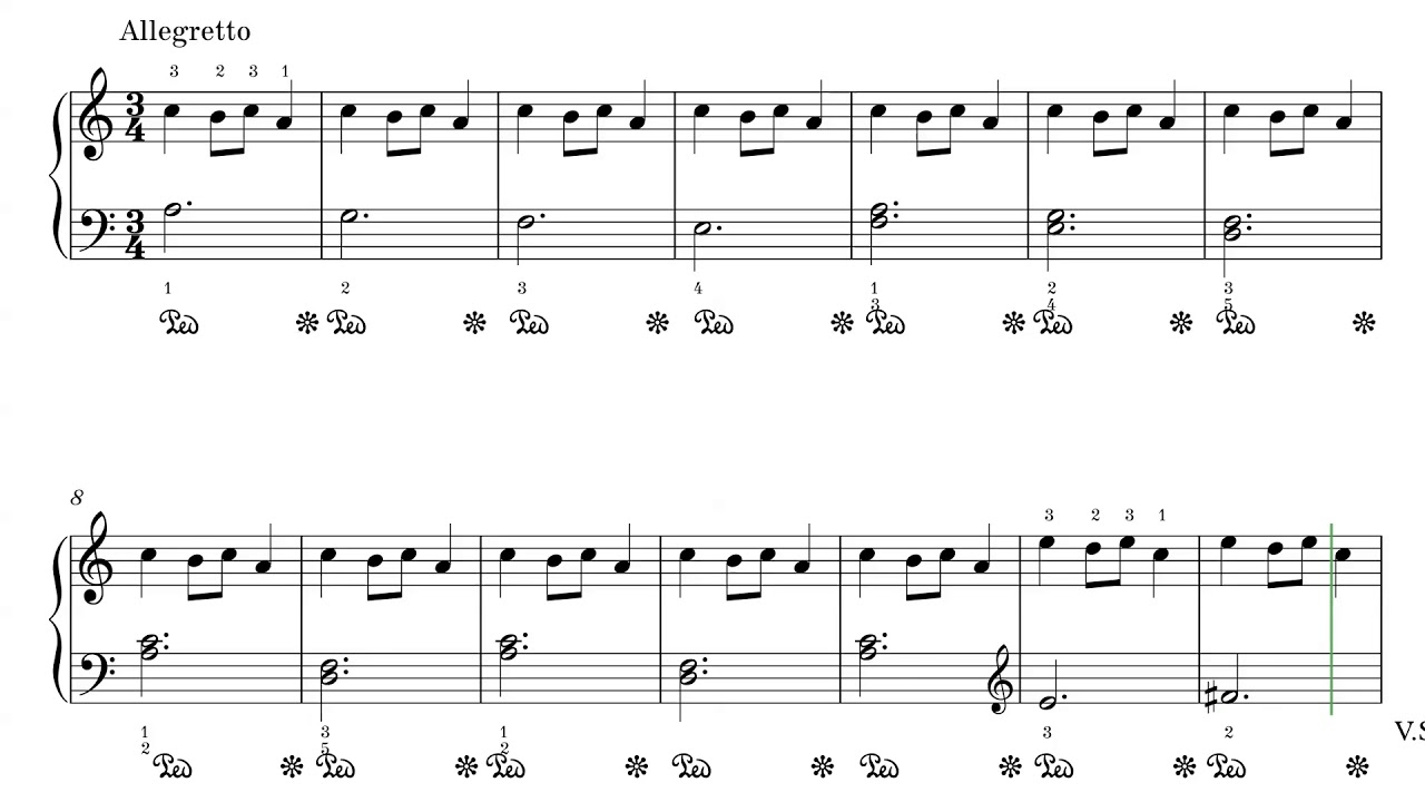 Carol Of The Bells PIANO Easy Beginner SCORE YouTube