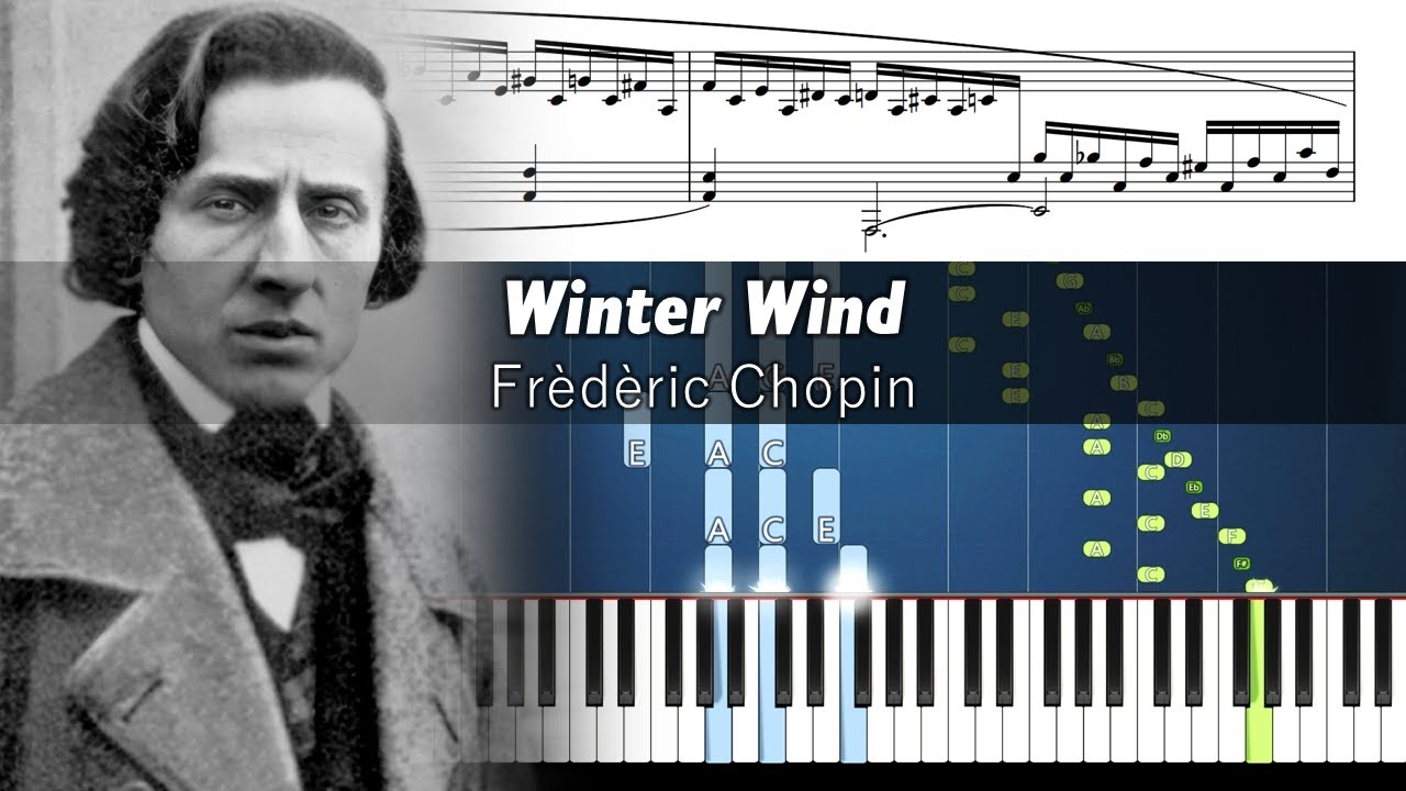 winter wind piano sheet music