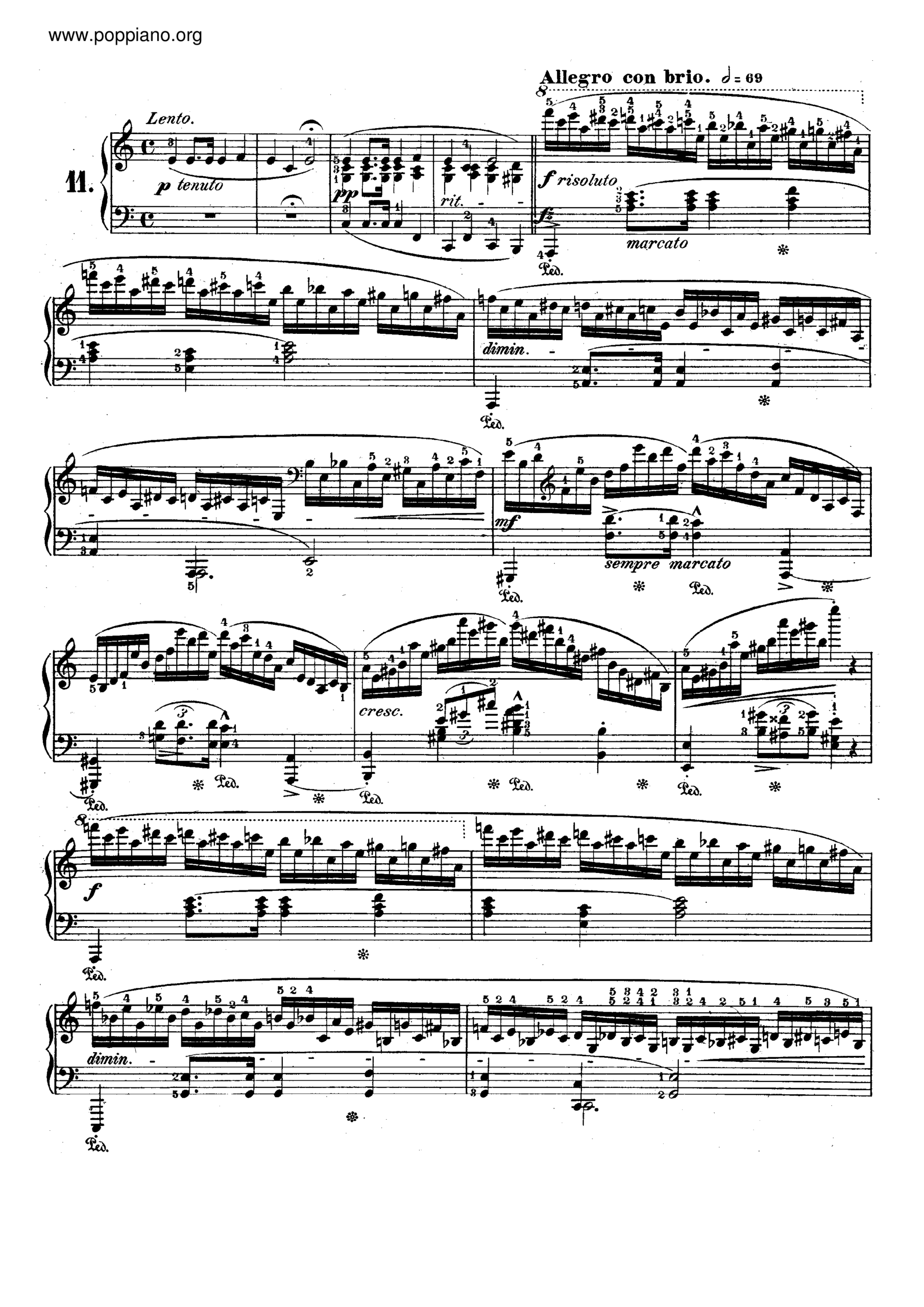  Chopin tudes Op 25 No 11 tude In A Minor Winter Wind Sheet Music Pdf Free Score Download 