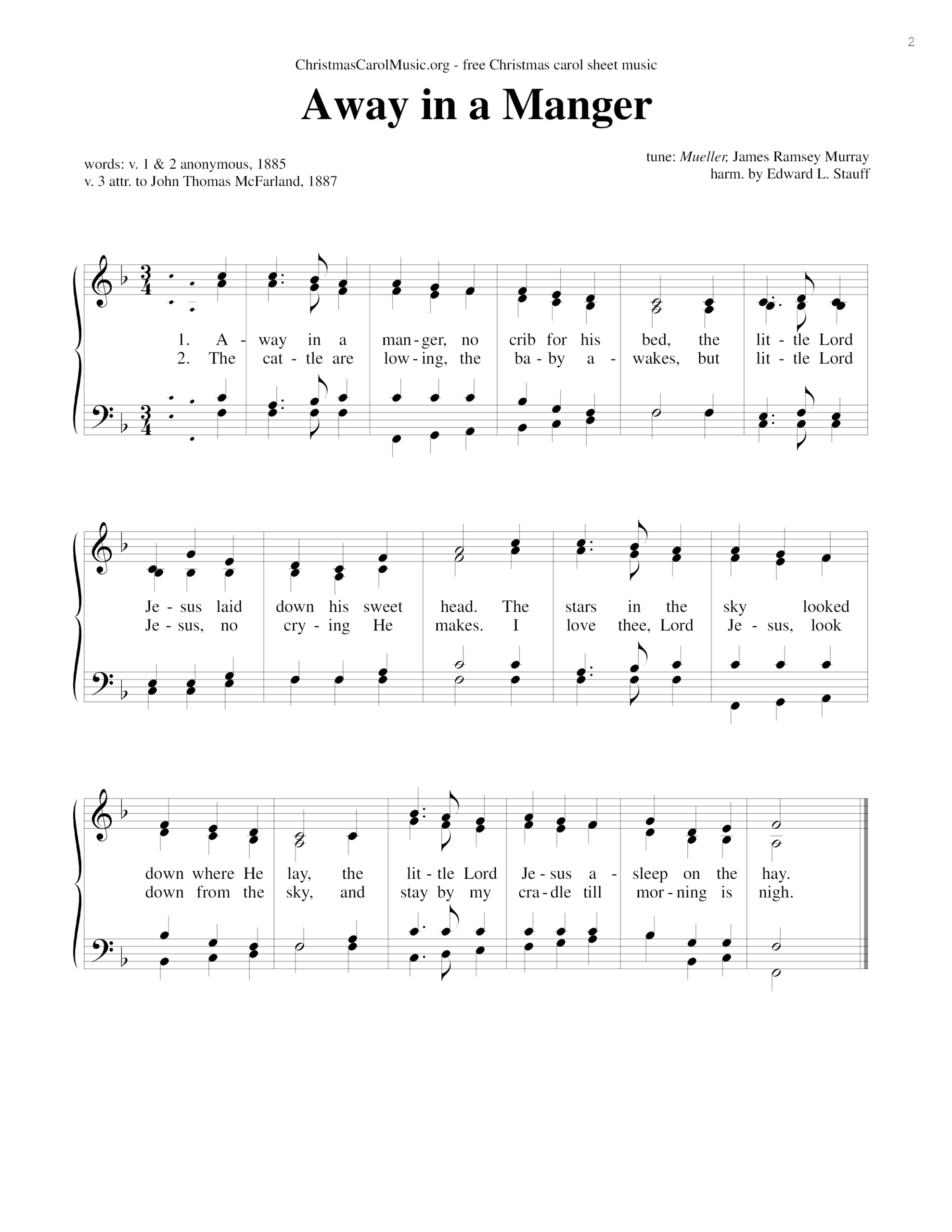 Christmas Away In A Manger Sheet Music Pdf Free Score Download Christmas Away In A Manger Sheet Music Pdf Free Score Download