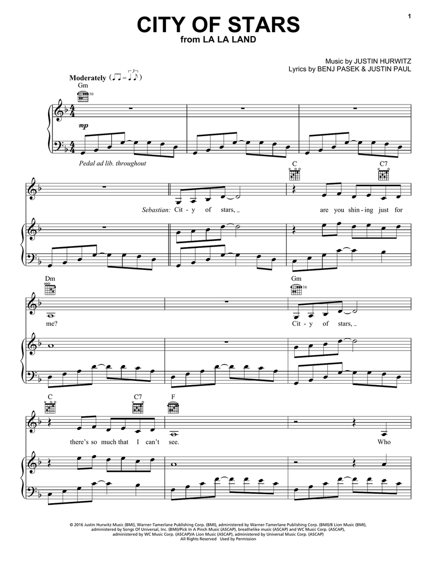 City Of Stars from La La Land Acoustic Guitar Voice Piano Vocal Guitar Digital Sheet Music Sheet Music Plus City Of Stars from La La Land Acoustic Guitar Voice Piano Vocal Guitar Digital Sheet Music Sheet Music Plus