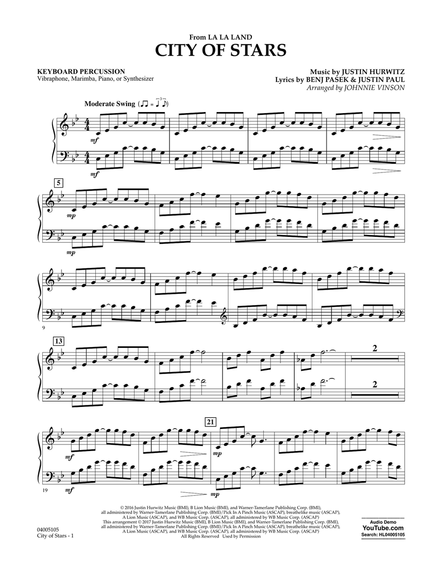 city of stars piano sheet music la la land city of stars piano sheet music la la land