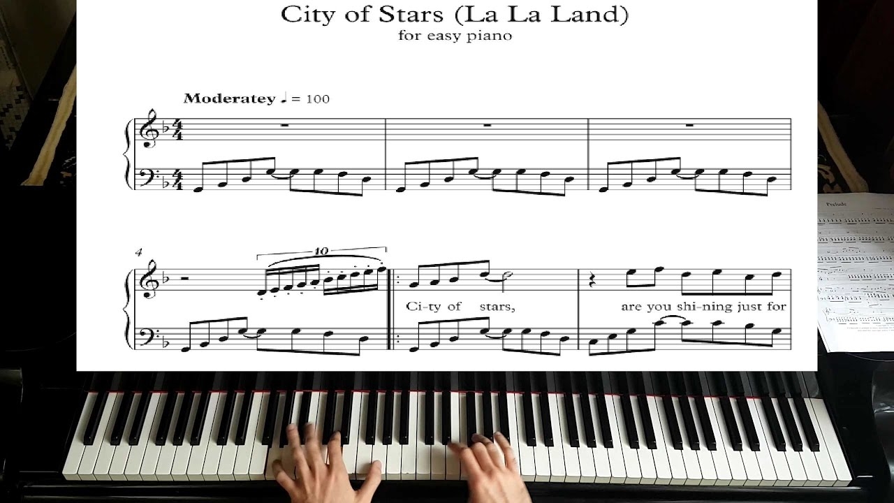 City Of Stars La La Land Piano Tutorial Plus Sheet YouTube