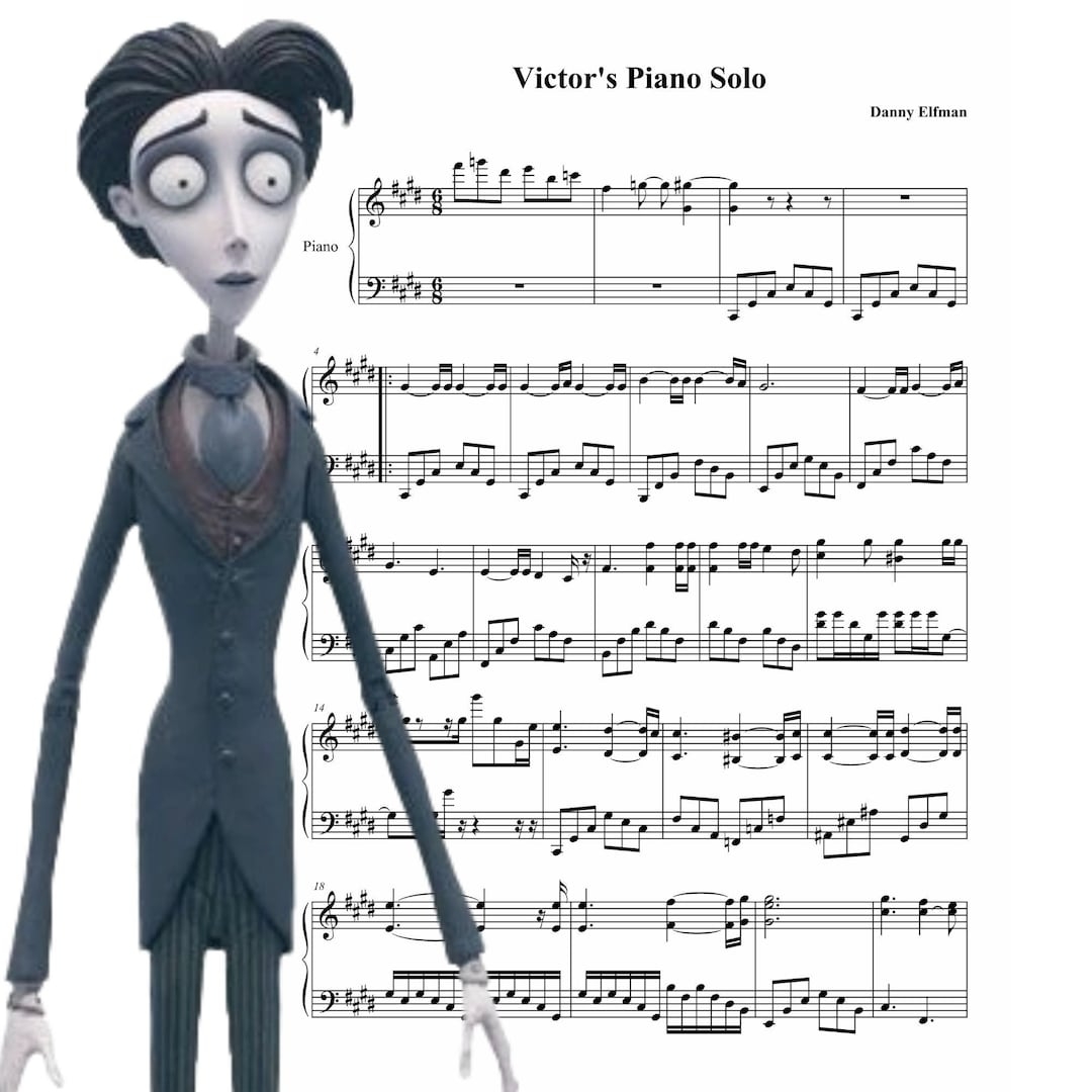 Corpse Bride Victor s Piano Solo Piano Sheet Music PDF Etsy Corpse Bride Victor s Piano Solo Piano Sheet Music PDF Etsy