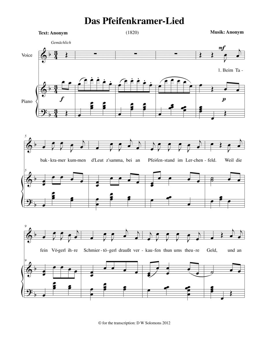 fein piano sheet music fein piano sheet music