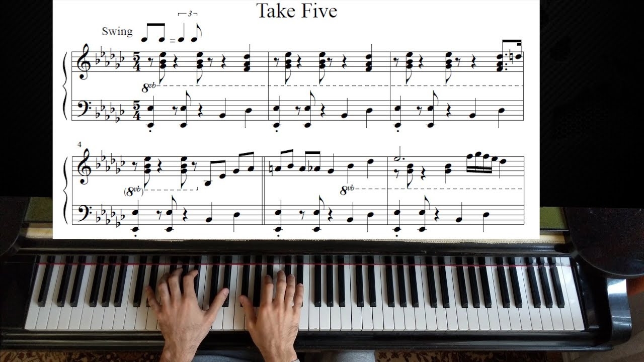 Dave Brubeck Take Five Piano Tutorial YouTube