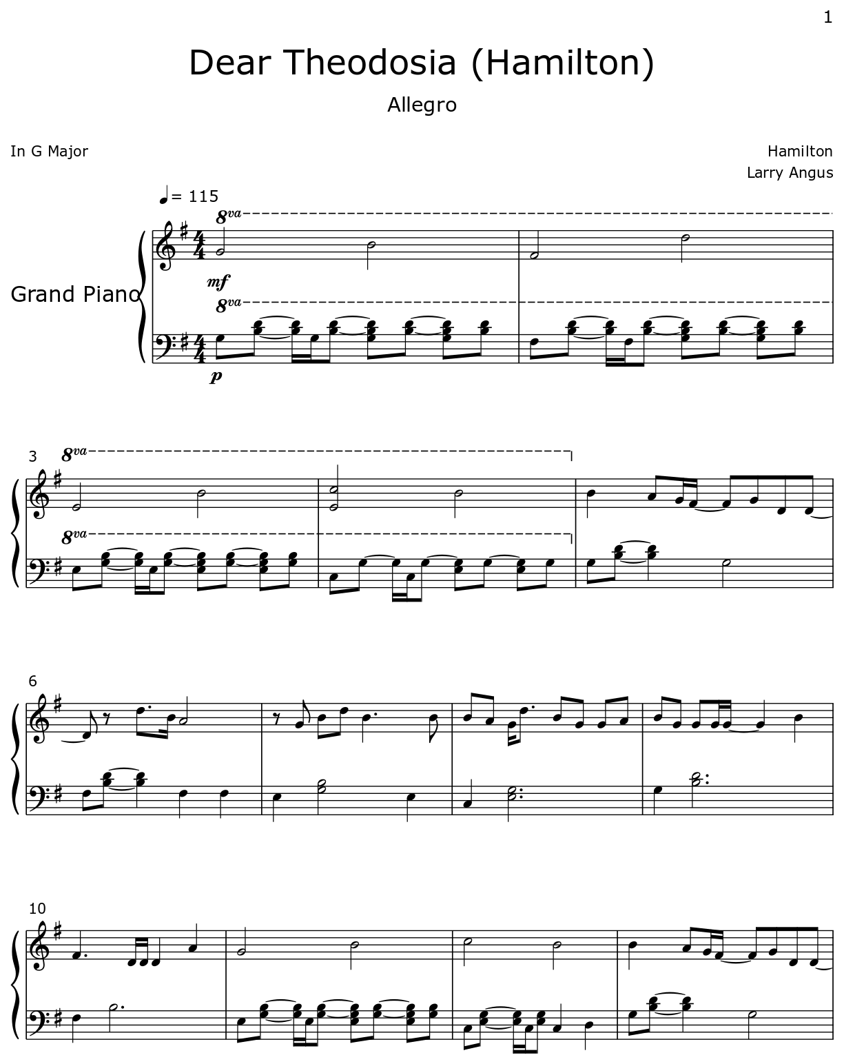 Dear Theodosia Hamilton Flat Dear Theodosia Hamilton Flat