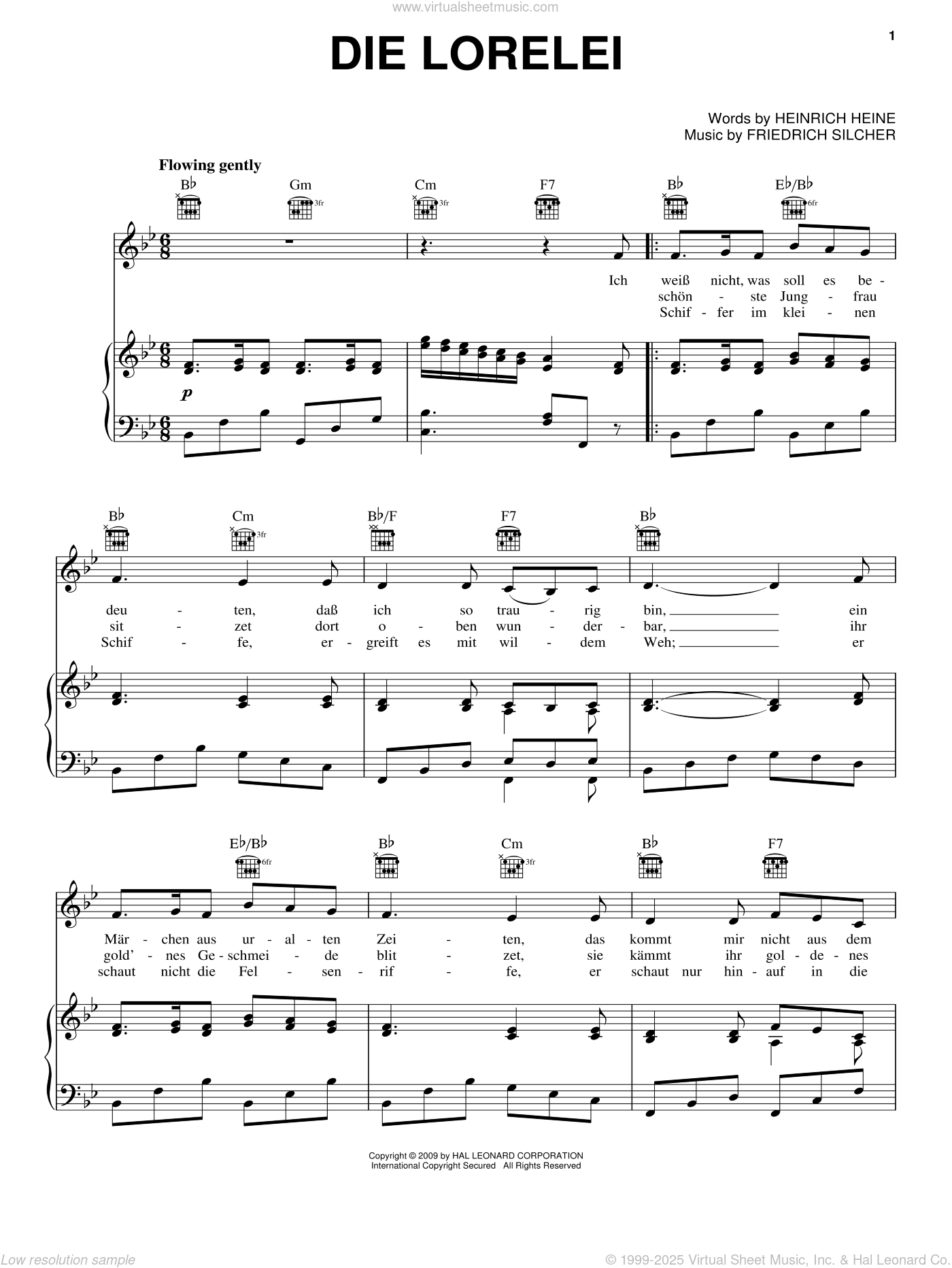 Die Lorelei Sheet Music For Voice Piano Or Guitar PDF Die Lorelei Sheet Music For Voice Piano Or Guitar PDF