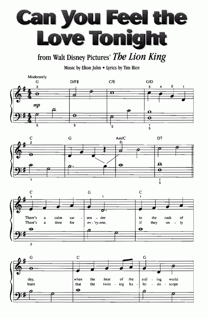 piano sheet music free for beginners
