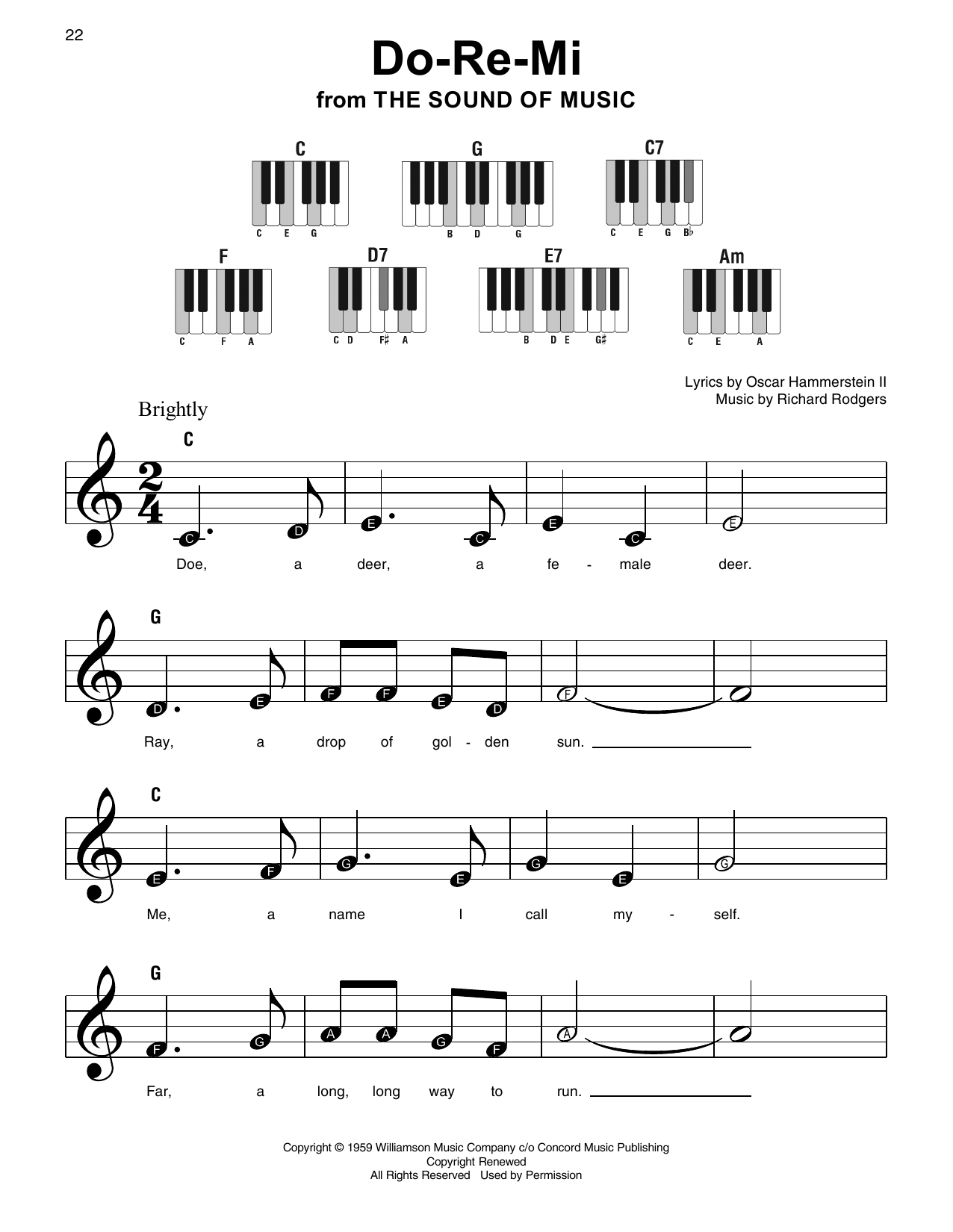 Do Re Mi By Rodgers Hammerstein Sheet Music For Super Easy Piano At Sheet Music Direct Do Re Mi By Rodgers Hammerstein Sheet Music For Super Easy Piano At Sheet Music Direct
