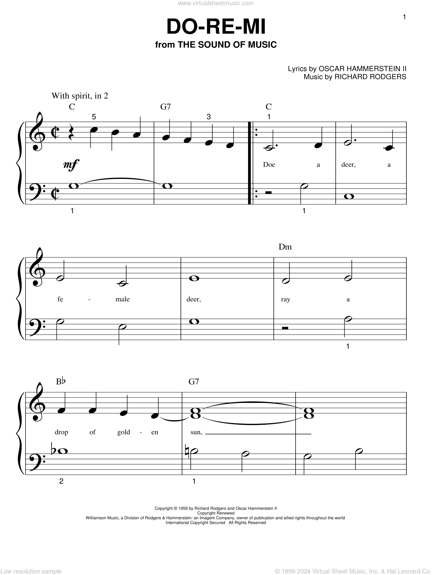 Do Re Mi Sheet Music For Piano Solo big Note Book PDF Do Re Mi Sheet Music For Piano Solo big Note Book PDF