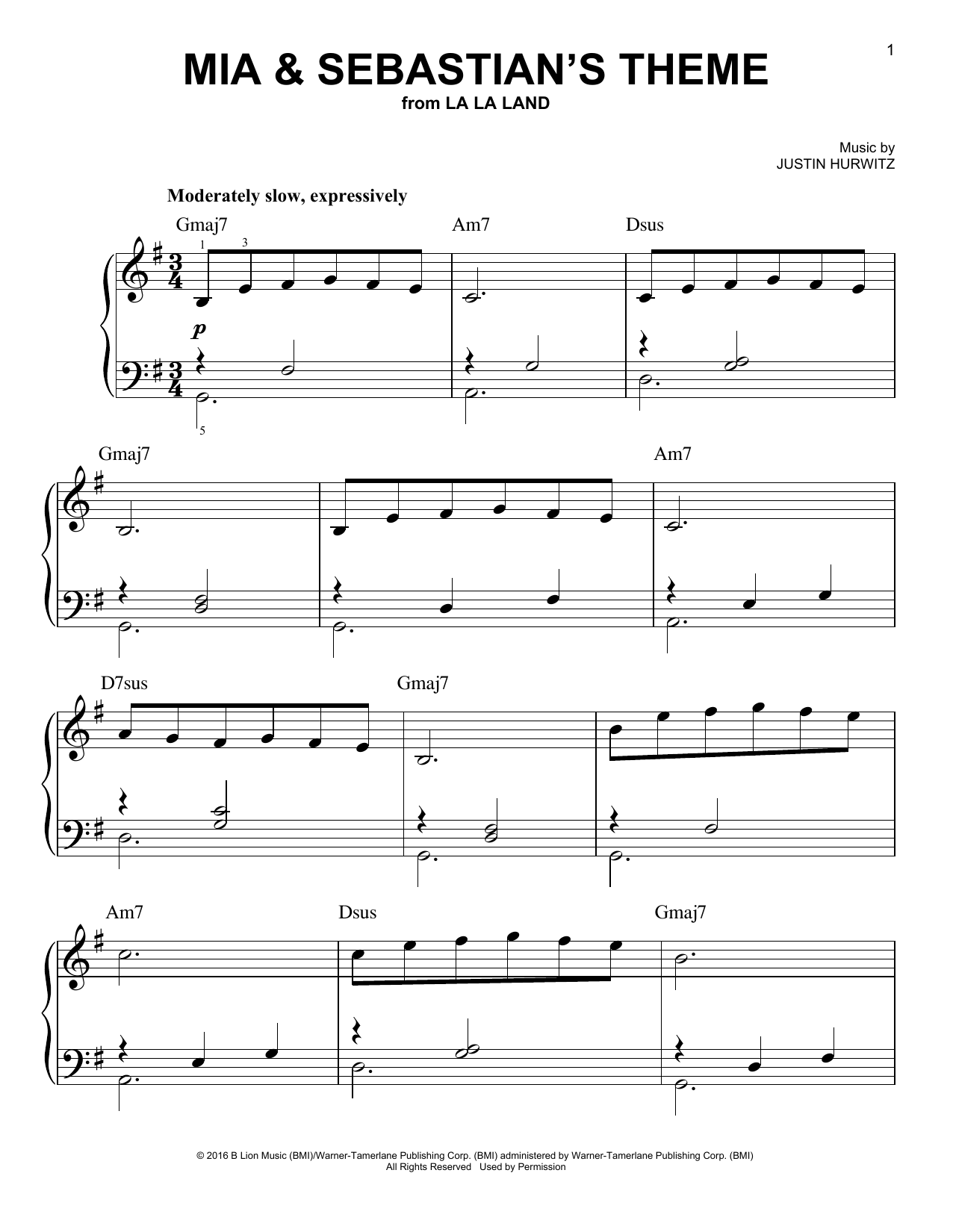 Download Mia Sebastian s Theme Justin Hurwitz Flute And Piano Sheet Music PDF 430855