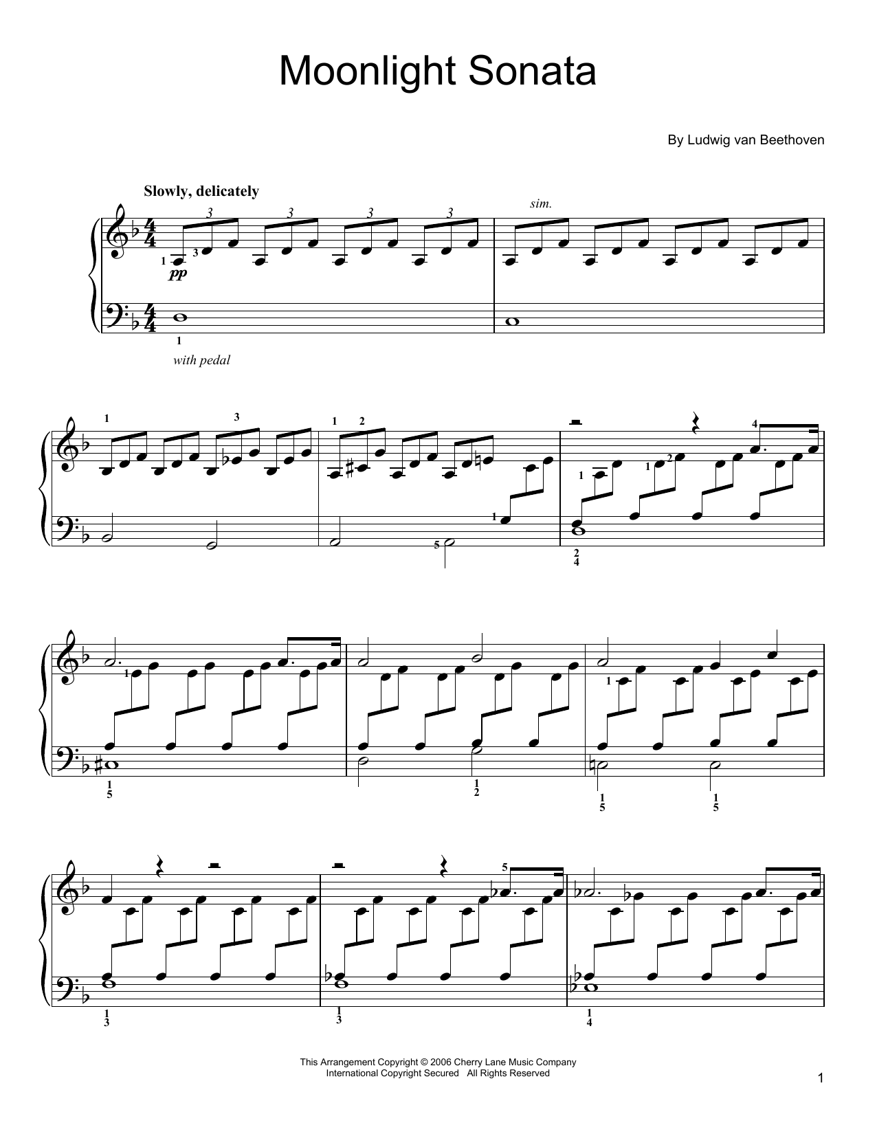 Download Moonlight Sonata Ludwig Van Beethoven Easy Piano Sheet Music PDF 57222 Download Moonlight Sonata Ludwig Van Beethoven Easy Piano Sheet Music PDF 57222
