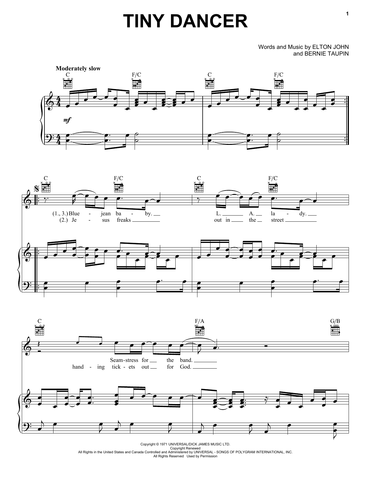 Download Tiny Dancer Elton John Big Note Piano Sheet Music PDF 158807 Download Tiny Dancer Elton John Big Note Piano Sheet Music PDF 158807