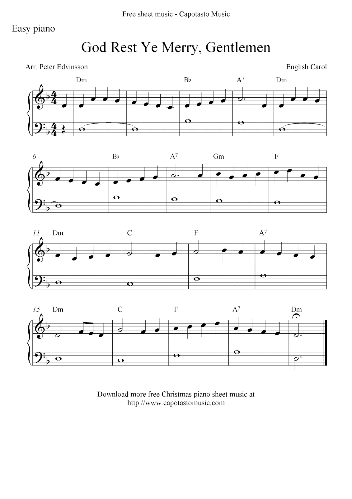 Easy Sheet Music For Beginners Free Christmas Piano Sheet Music Score God Rest Ye Merry Gentlemen Easy Sheet Music For Beginners Free Christmas Piano Sheet Music Score God Rest Ye Merry Gentlemen
