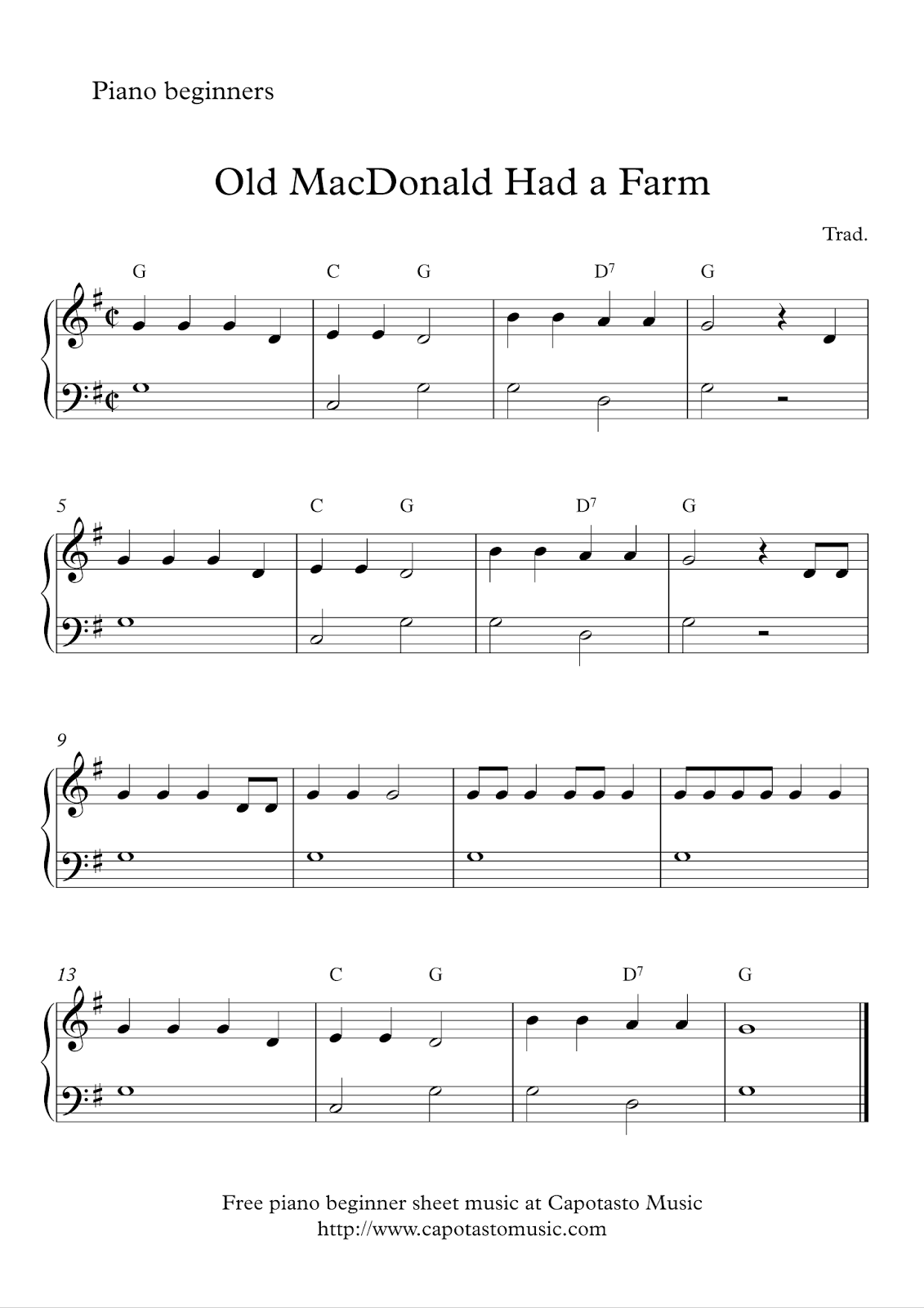 Easy Sheet Music For Beginners Free Easy Beginner Piano Sheet Music Old MacDonald Had A Farm Easy Sheet Music For Beginners Free Easy Beginner Piano Sheet Music Old MacDonald Had A Farm