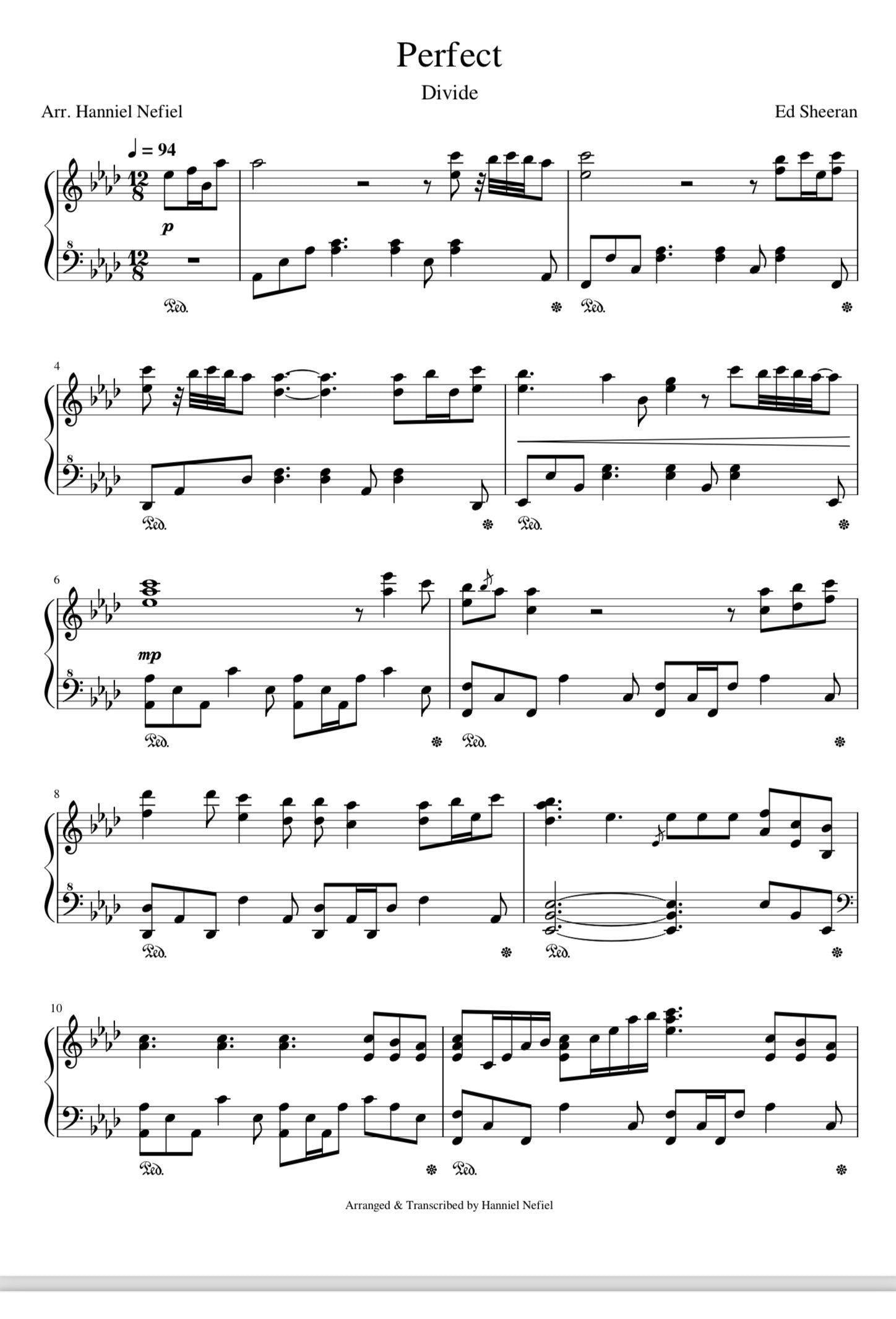 Ed Sheeran Perfect piano Sheet Music PDF Etsy Ed Sheeran Perfect piano Sheet Music PDF Etsy