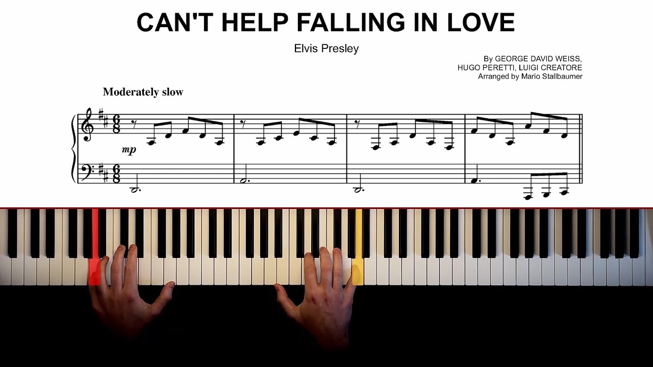 falling in love with you piano sheet music falling in love with you piano sheet music