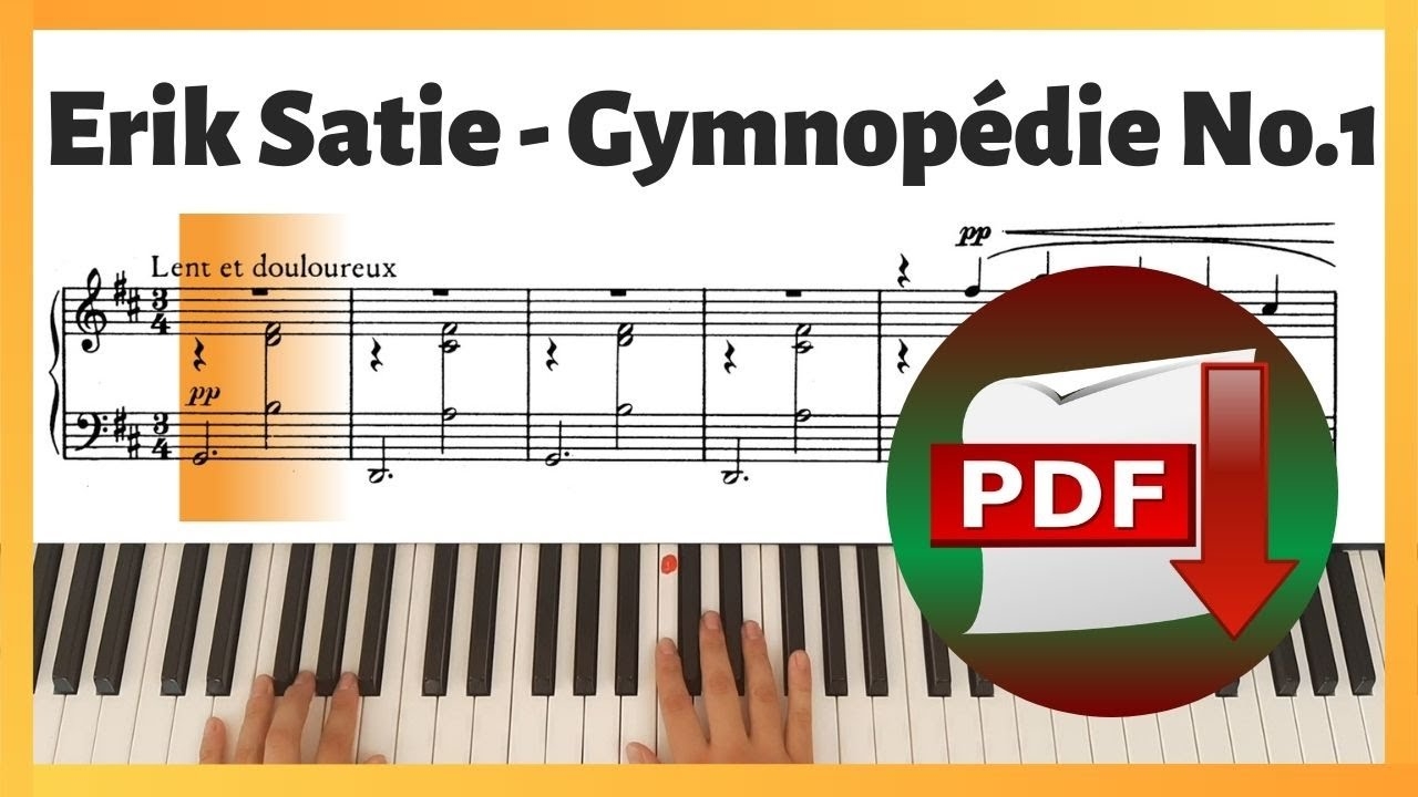 gymnopedie no 1 piano sheet music