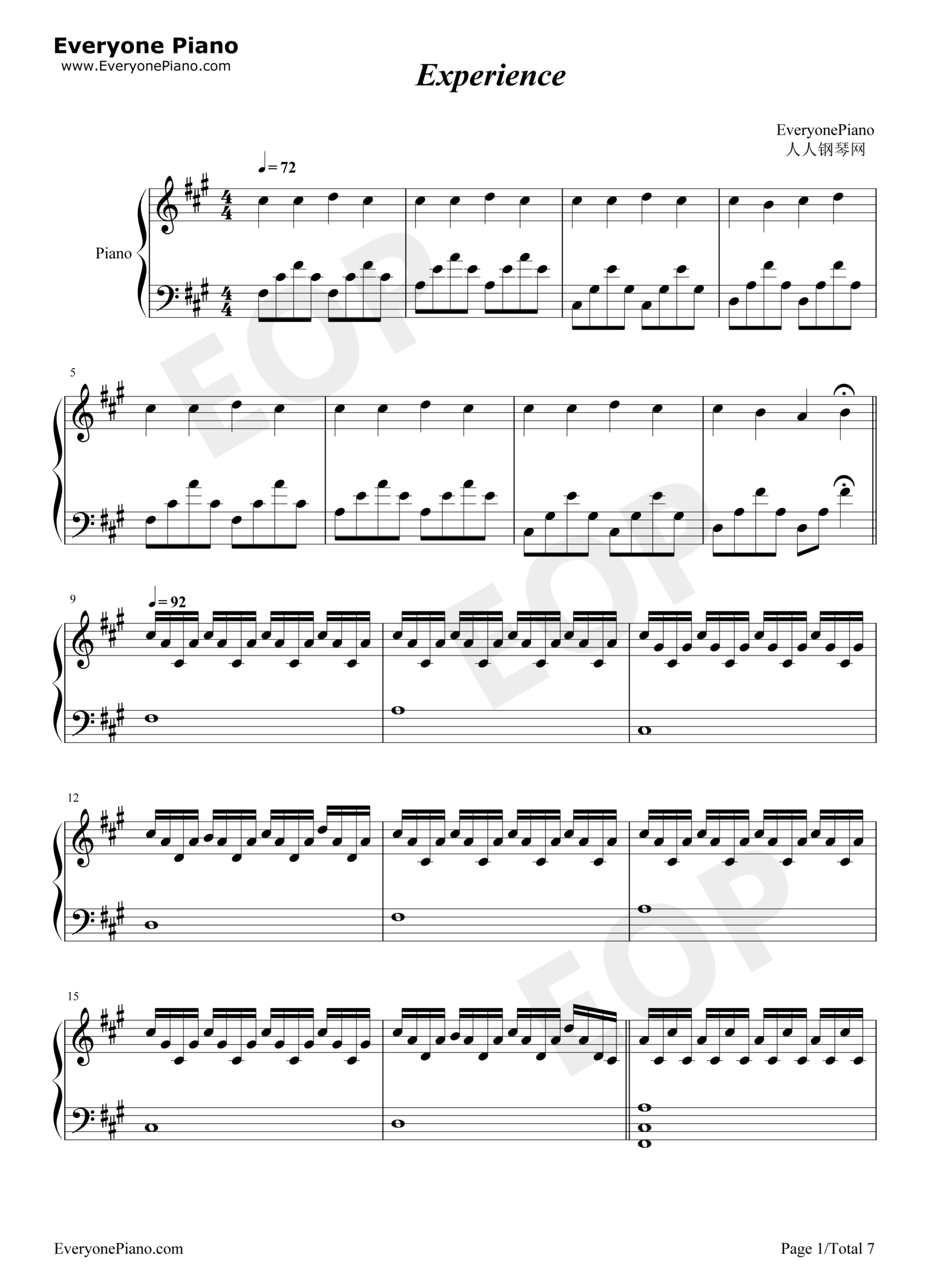 Experience Ludovico Einaudi Stave Preview