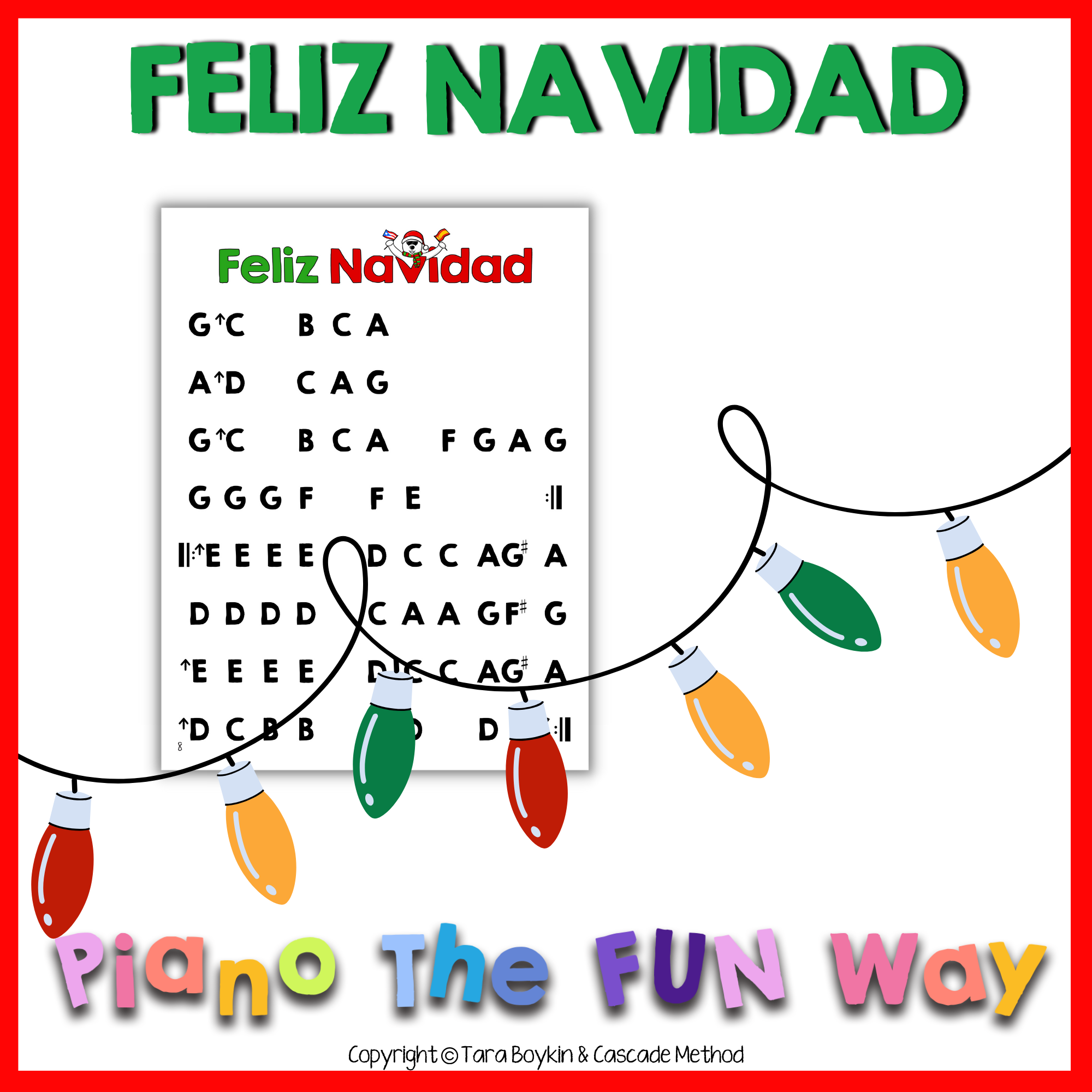 Feliz Navidad Cascade Method Feliz Navidad Cascade Method