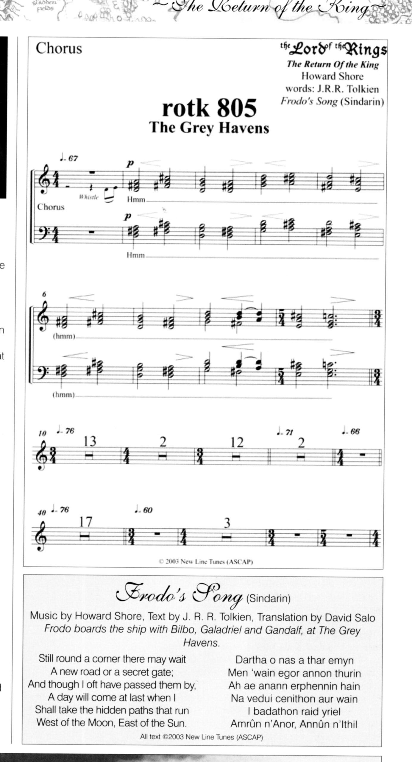 FILM SONGS Music Sheet