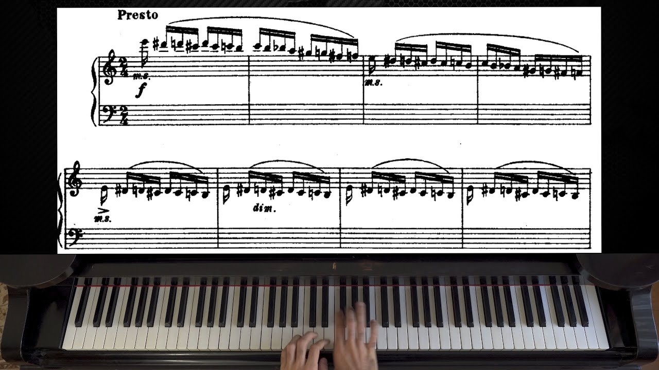 Flight Of The Bumblebee By Rimsky Korsakov Piano With Sheet Music YouTube