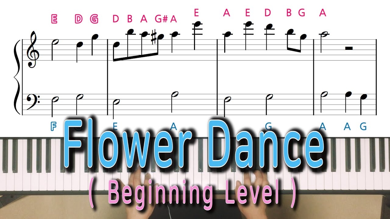 flower dance piano sheet music