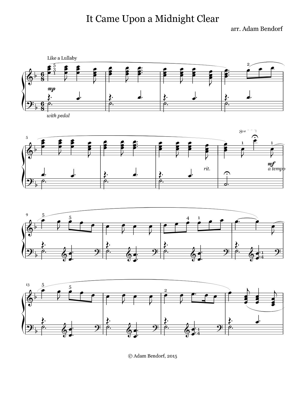 Free Piano Christmas Sheet Music Free Piano Christmas Sheet Music