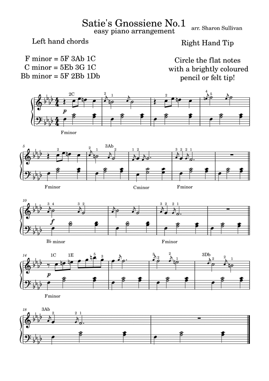 Gnossienne No 1 By Erik Satie Easy Piano Digital Sheet Music Sheet Music Plus Gnossienne No 1 By Erik Satie Easy Piano Digital Sheet Music Sheet Music Plus
