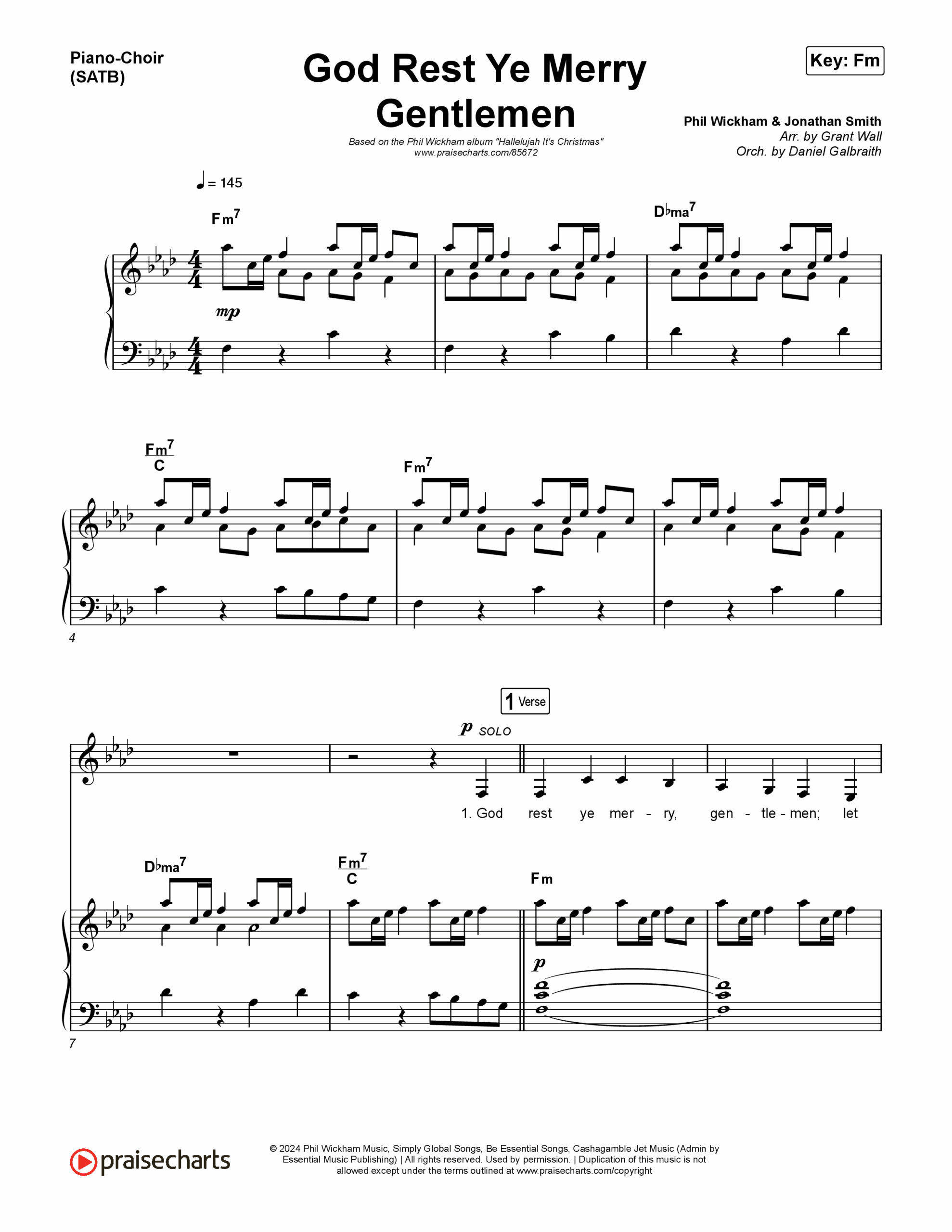 God Rest Ye Merry Gentlemen Sheet Music PDF Phil Wickham PraiseCharts God Rest Ye Merry Gentlemen Sheet Music PDF Phil Wickham PraiseCharts