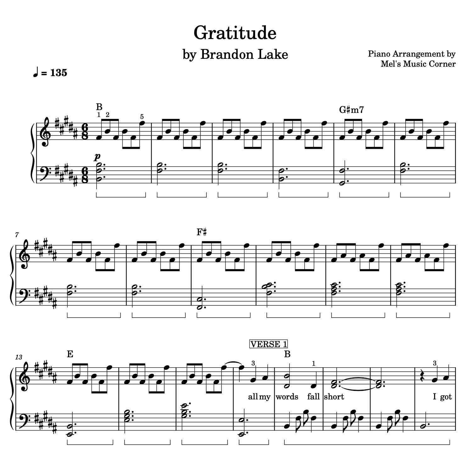 Gratitude By Brandon Lake PIANO SHEET MUSIC Or MIDI Payhip Gratitude By Brandon Lake PIANO SHEET MUSIC Or MIDI Payhip