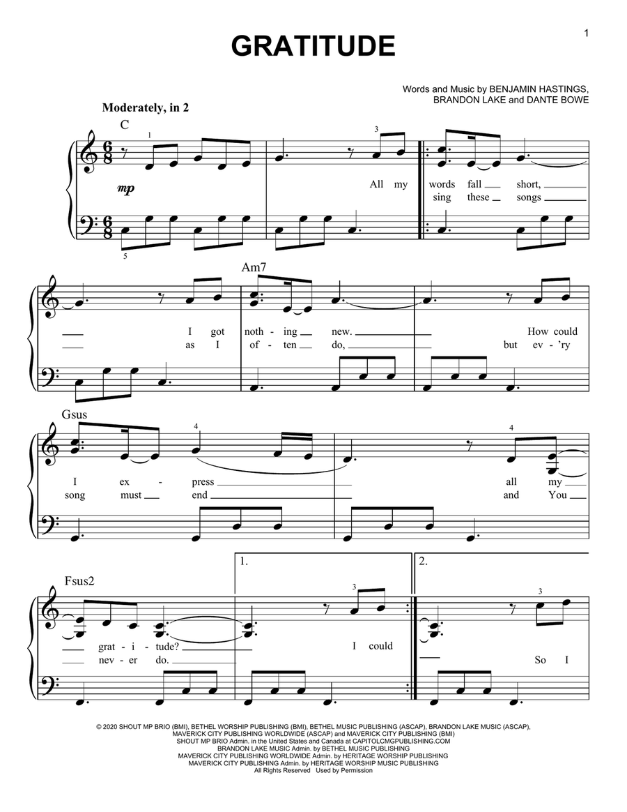 Gratitude Easy Piano Digital Sheet Music Sheet Music Plus Gratitude Easy Piano Digital Sheet Music Sheet Music Plus