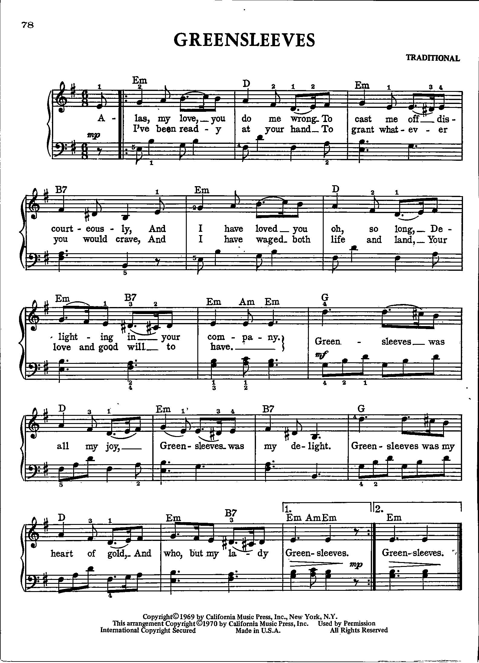 Greensleeves Digital Sheet Music For Piano Keyboards Guitar Organ And Voice Key Of E Minor Etsy Greensleeves Digital Sheet Music For Piano Keyboards Guitar Organ And Voice Key Of E Minor Etsy