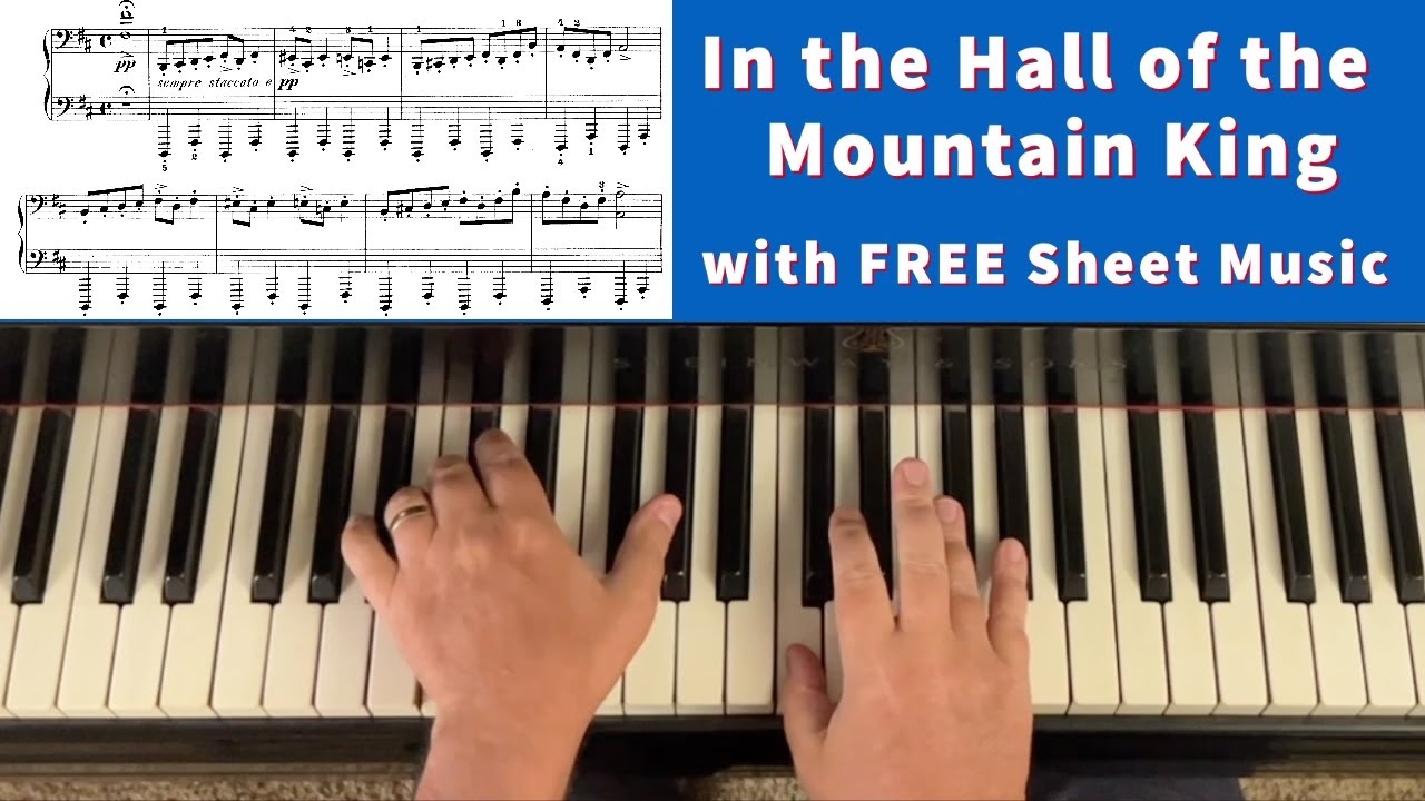GRIEG In The Hall Of The Mountain King Op 46 with FREE Sheet Music YouTube