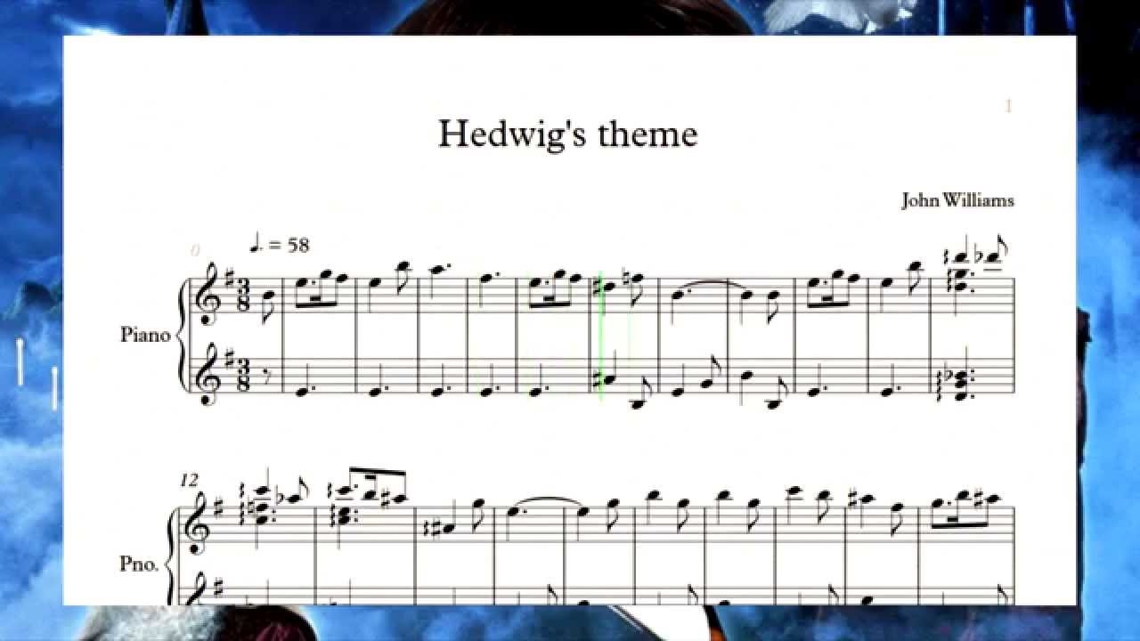 hedwig's theme piano sheet music hedwig's theme piano sheet music